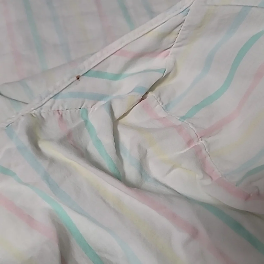 Vintage Pastel Striped Baby Crib Sheet - Pocket Design w/o Elastic‎